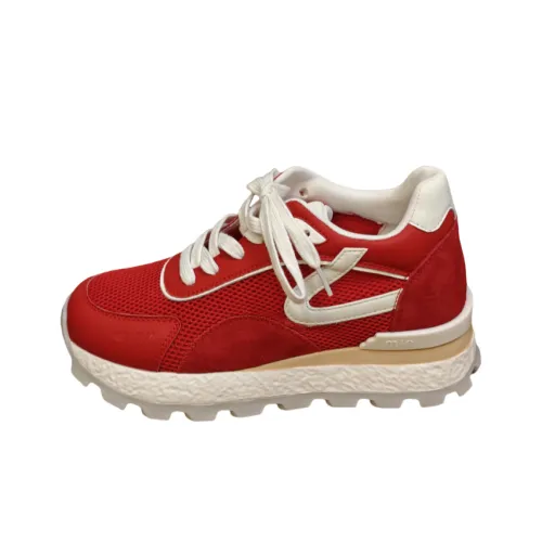 QING MISS Casual Низкий Топ Красный, Скрытый Каблук 8 см Женский