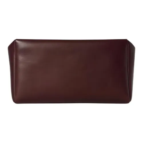 THE ROW Клатч из овечьей кожи унисекс бордовый