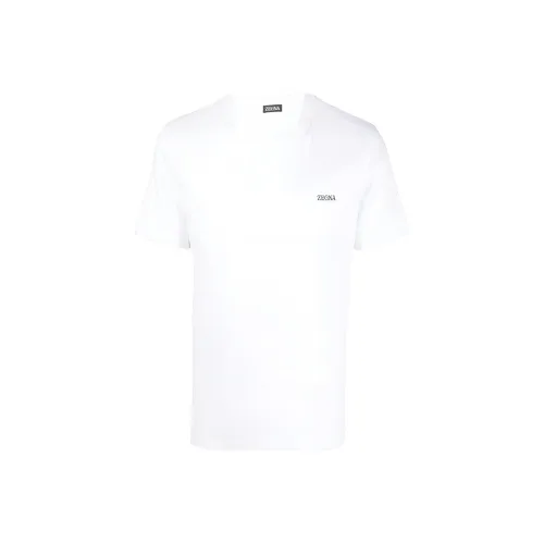 Ermenegildo Zegna Белые Мужские T-рубашки