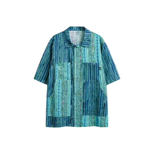 HYLHYL Синий Унисекс Рубашки