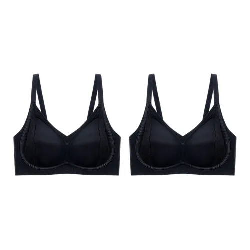 MADALLO [2 упаковки] Черный + Черный Женские бюстгальтеры