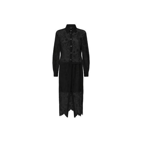 PINKO Fw25 Длинное Платье с Длинными Рукавами Женское