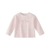 Розово-белый с полосами