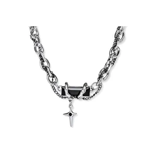 FUYOU Ожерелья из титанового сплава Унисекс