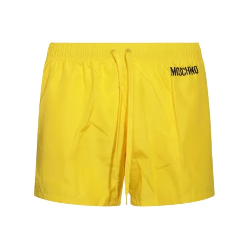 MOSCHINO Желтые Мужские Плавательные Шорты