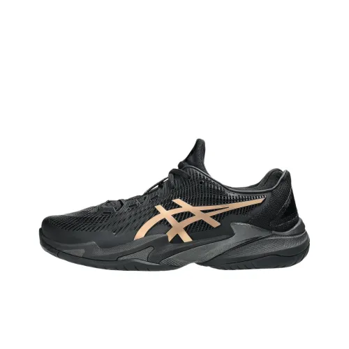 Asics Court FF 3 Novak Теннисные кроссовки Низкий топ Черный Золотой Мужской
