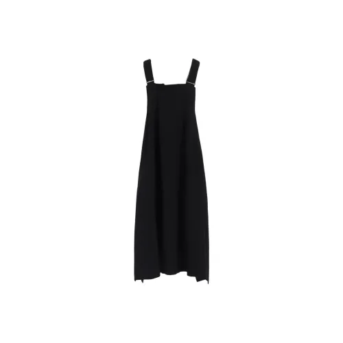 Yohji Yamamoto Черные Женские Платья без Рукавов
