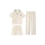 Набор из трех предметов цвета экрю