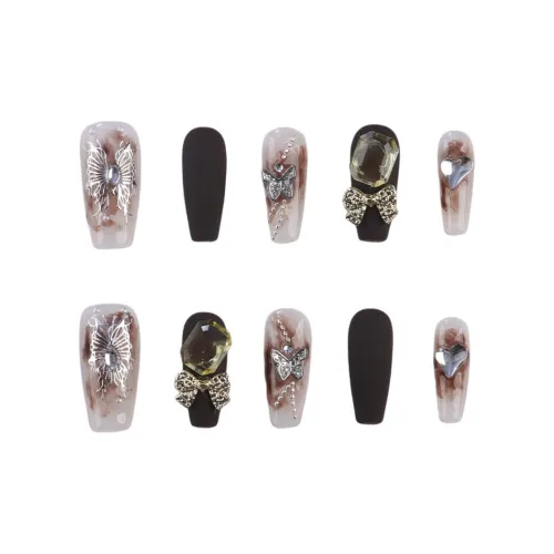 BDQC Матовый Премиум Красный Осветляющий False Nail 25 мм False Nail Средний LADDER Бургунди Jump Цвет Instagram Стиль