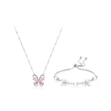 Коллекция "Четырехлистный клевер" с бабочкой