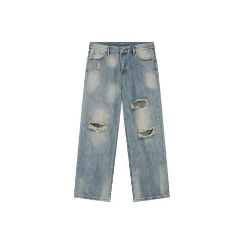 MARK ROBERTSON Blue Unisex Jeans MARK ROBERTSON Синий Унисекс Джинсы