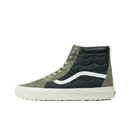 Vans Sk8 HI Высокие Кроссовки для Скейтбординга Унисекс Черный Зеленый
