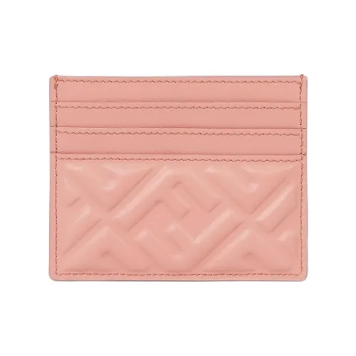 FENDI Футляр Для Пластиковых Карт BaguetteПлоский Футляр Для Пластиковых Карт Из Кожи Наппа Розового Цвета С Узором FF