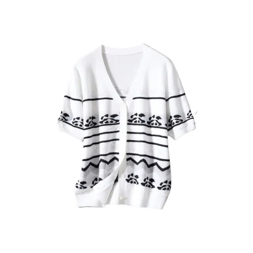 JINJU Белый подкладочная ткань Панда Женская трикотажная одежда