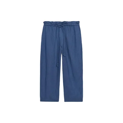 ZARA ZW Series Индиго Женские Повседневные Брюки