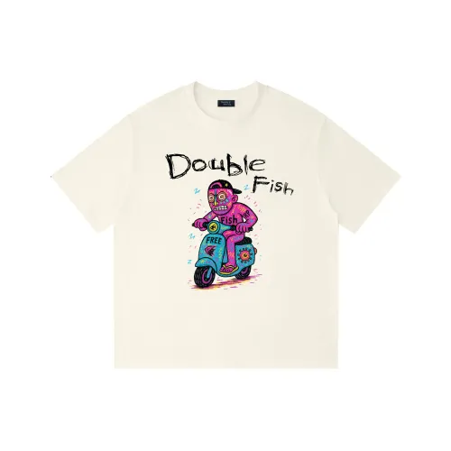 DOUBLEFISH Короткий рукав T-рубашки унисекс