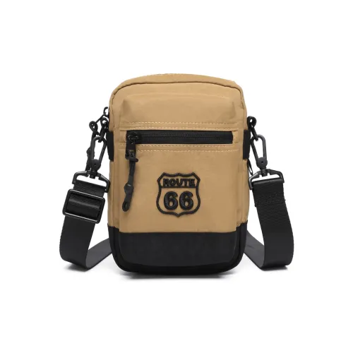 66ROUTE 66 Нейлоновые сумки через плечо сумка на плечо стандартная унисекс хаки армейский зеленый