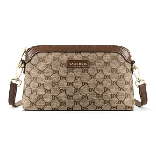 PT'SON Ткань Подмышечная Сумка через плечо Стандартная Женская Кофейная