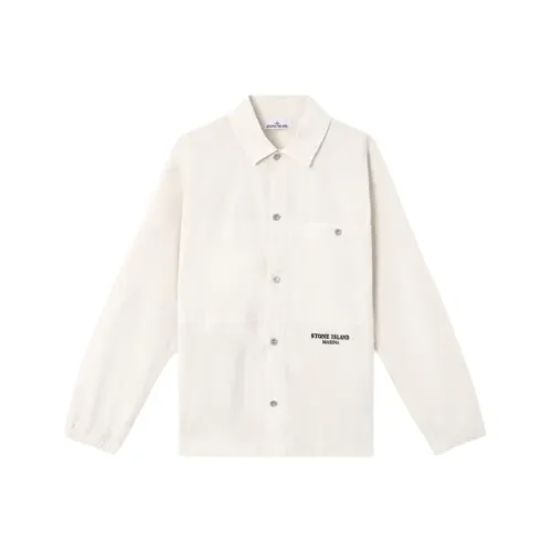 STONE ISLAND Айвори Мужские Куртки