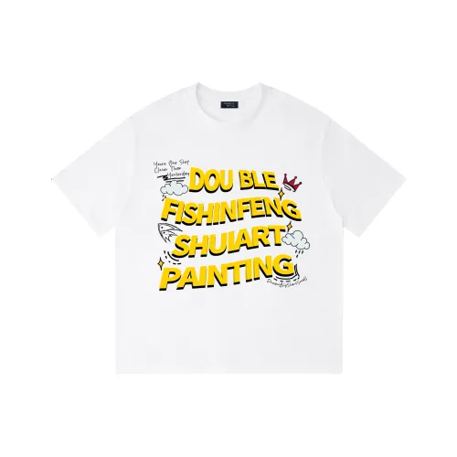 Двойная рыба Унисекс T-рубашки