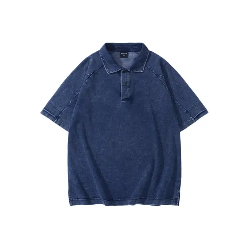 JHO Синий Унисекс Поло