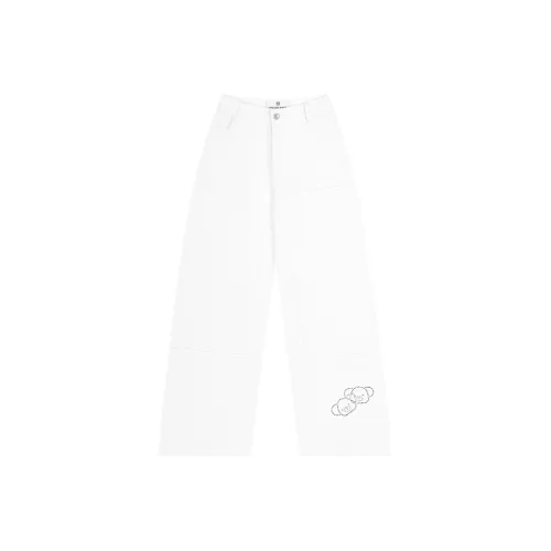 CALLED BACK Белый Женские Джинсы