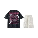 Черная футболка + белые шорты Сюаньу