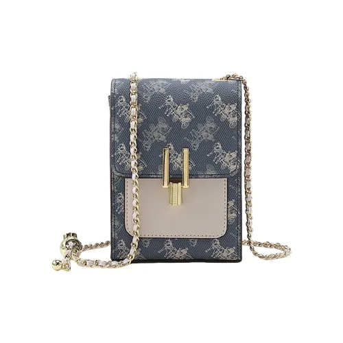 PESASRIE Чехол для телефона из ПВХ стандартный женский синий экрю