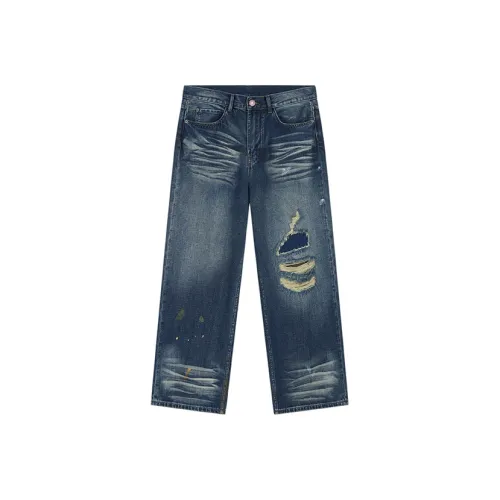 MARK ROBERTSON Blue Unisex Jeans MARK ROBERTSON Синий Унисекс Джинсы