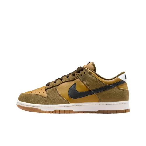 Nike Dunk Low Top Скейтборд Кроссовки Support Unisex Khaki Yellow
