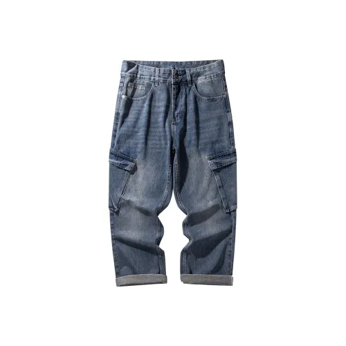 Devanro Волчий серый Мужские Джинсы