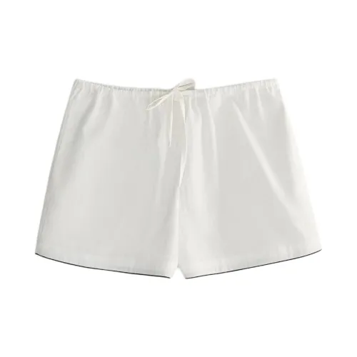 ZARA Морозный Белый Женские Пижамные Штаны