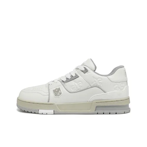 NFL TR Белый Знак Змеи Scales New Orleans Saints Низкие Кроссовки для скейтбординга Унисекс Бежевый