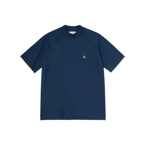 Munsingwear Мужская морская синяя футболка