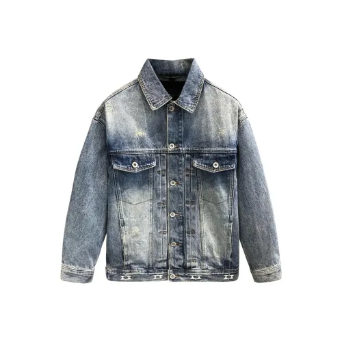 YGQPZHZ Синий Мужской Джинсовые куртки