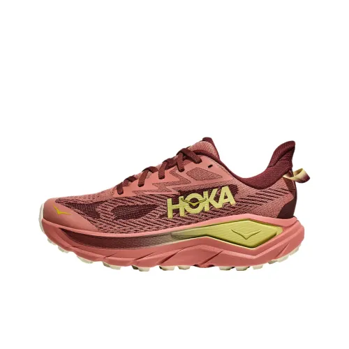 HOKA ONE ONE Challenger 8 Дышащая Поддерживающая и Легкая Обувь для Трейл-Бега Женская Красная