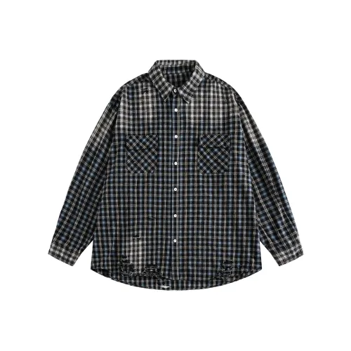 YPUT Blue Women's Shirts YPUT Синий Женские Рубашки