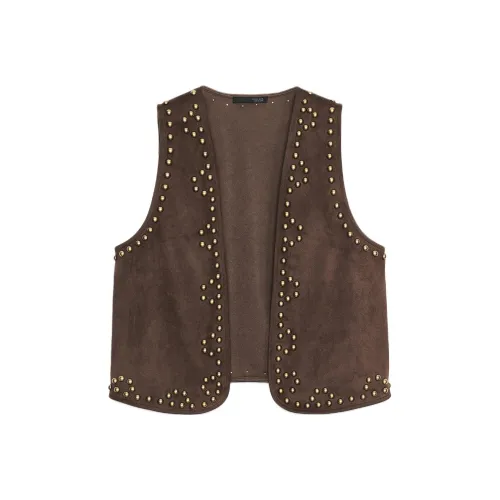 ZARA Шоколад Женские Майки