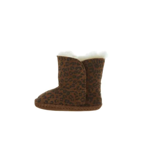 UGG Термическая Предходовля Малыш Обувь Каштановый Леопард Младенец И Малыш