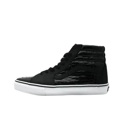 Vans Sk8 Hi Высокие Кроссовки для Скейтбординга Унисекс Черные