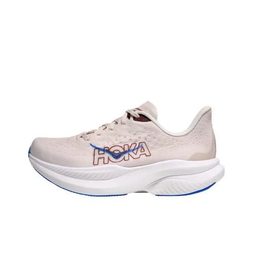 HOKA ONE ONE MACH 6 Дышащие Беговые Кроссовки Женские Бежевые Синие