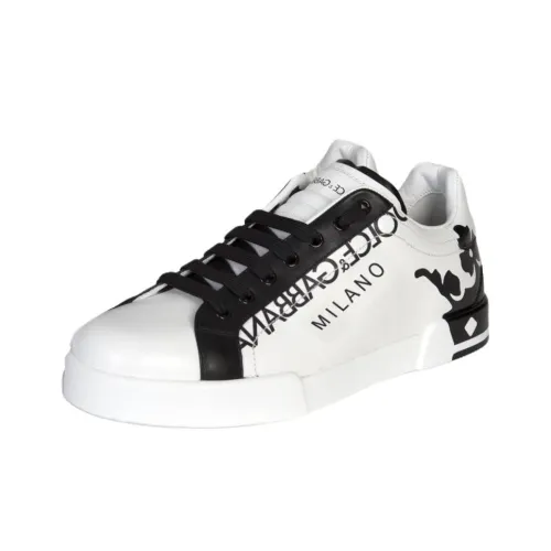 Dolce & Gabbana Скейтборд Кроссовки Низкие Белые Мужские
