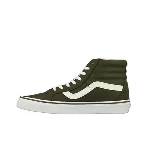 Vans Sk8 Hi Высокие Кроссовки для Скейтбординга Унисекс Зеленые