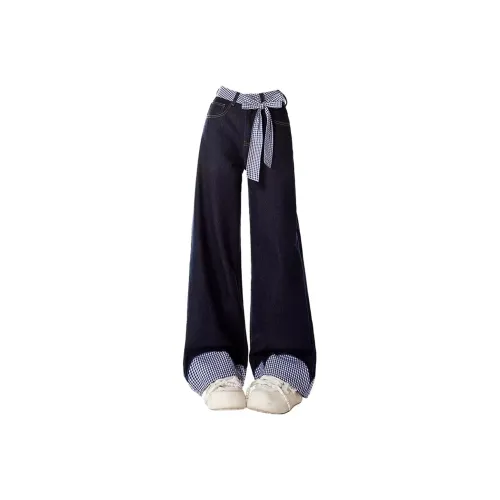 BQERTY Темно-синий, женский, джинсы