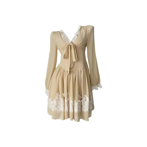 SKYA Длинное платье с длинными рукавами женское