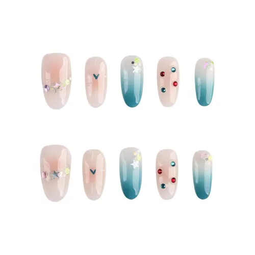 BDQC Spring Осветляющий Candy Soft Дофаминовая одежда Minimalist Style с 20mm Nail Art False Nail Almond