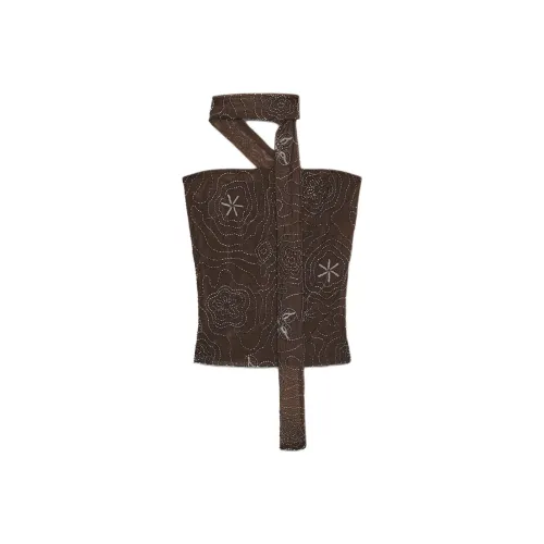 ZARA Шоколад Женские Топы без бретелек