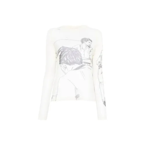 JW Anderson Белые Женские T-рубашки