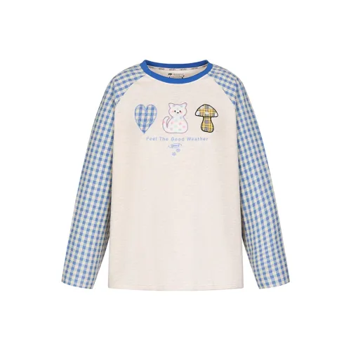 MOONCORE Длинный рукав Т-рубашка Женская