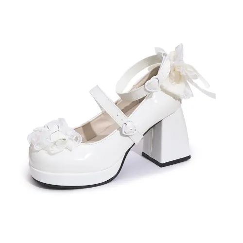 Take the Qin Грубый каблук Туфли Мэри Джейн Женские Коробка